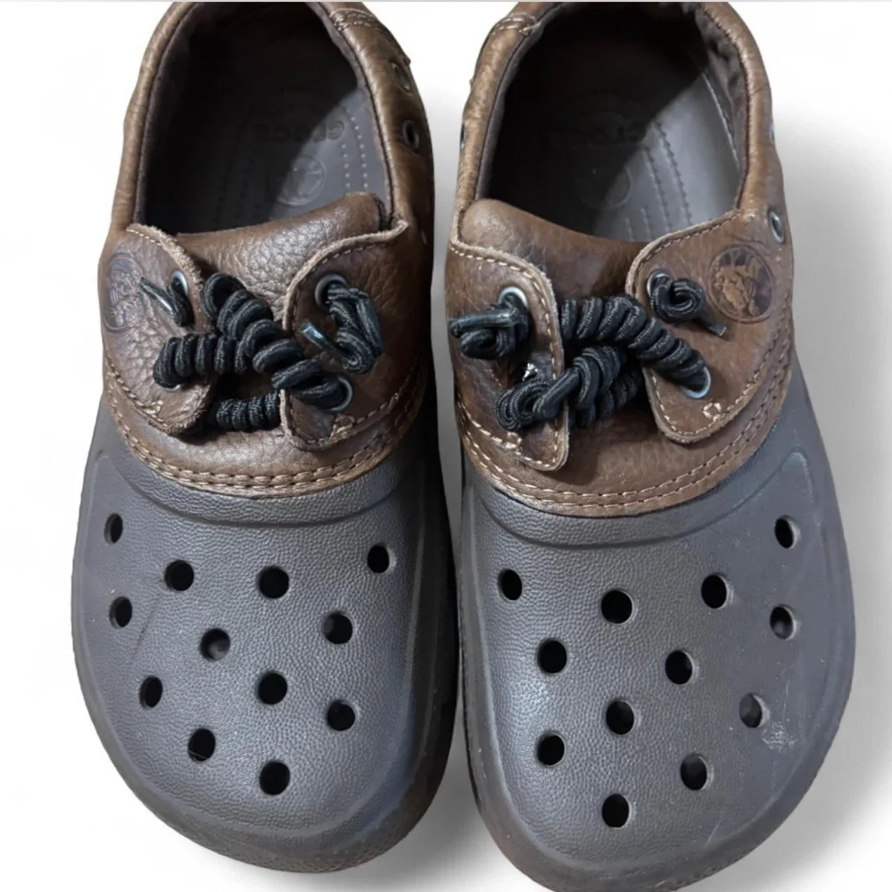 Brown Casual Crocs size 8